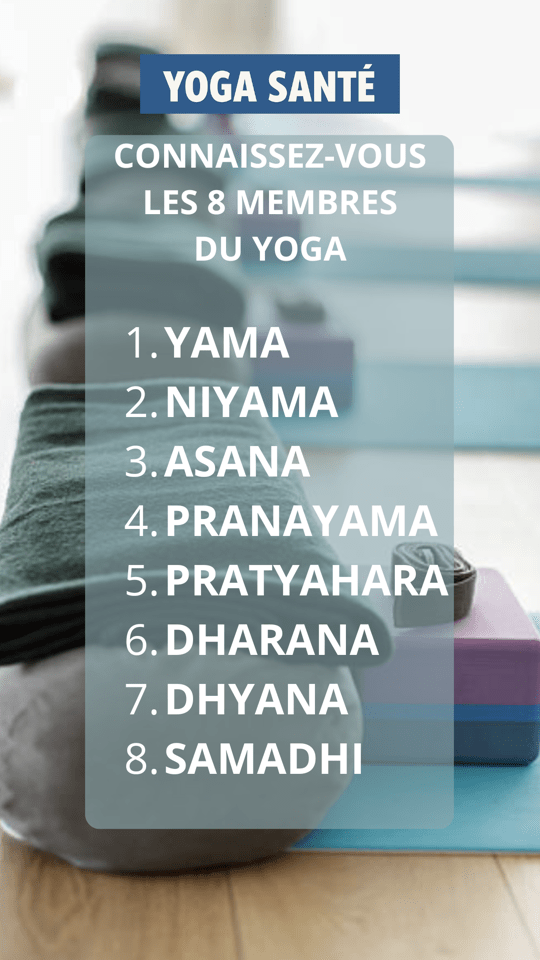 Aujourd'hui nous vous parlons des 8 membres du Yoga appelés "ANGA", définis par Patañjali - Yoga-Sûtra.